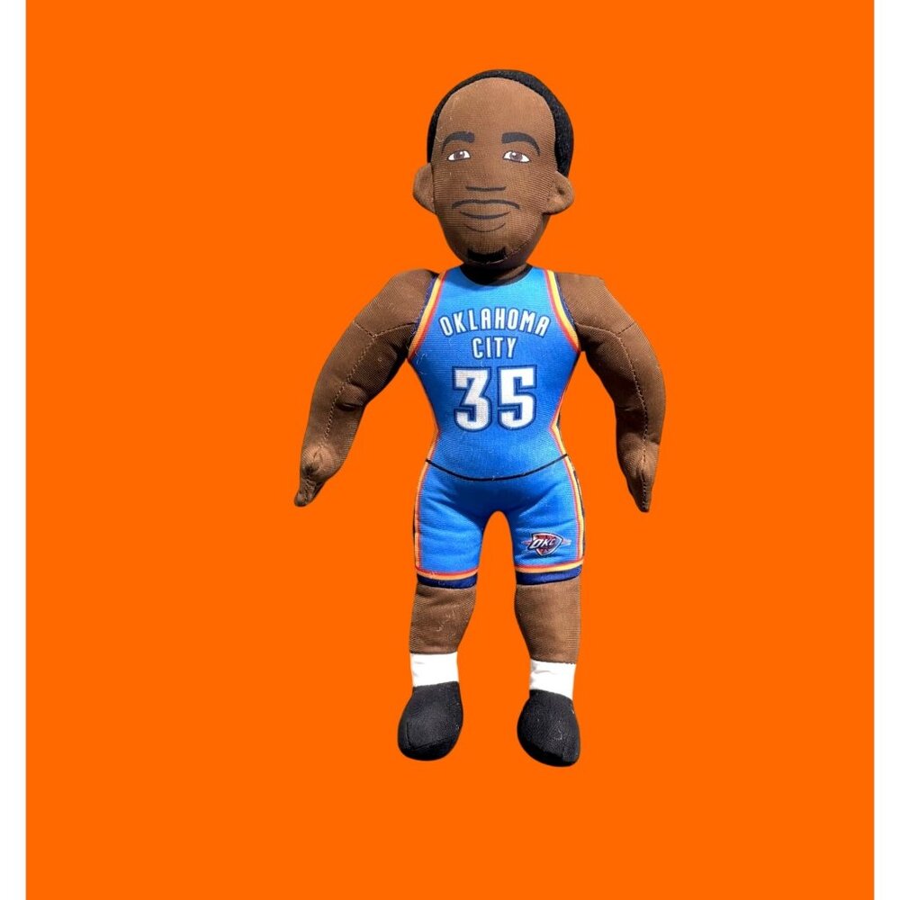 Kevin Durant #35 OKC Thunder 15" Plush Doll Blue Jersey Basketball Toy